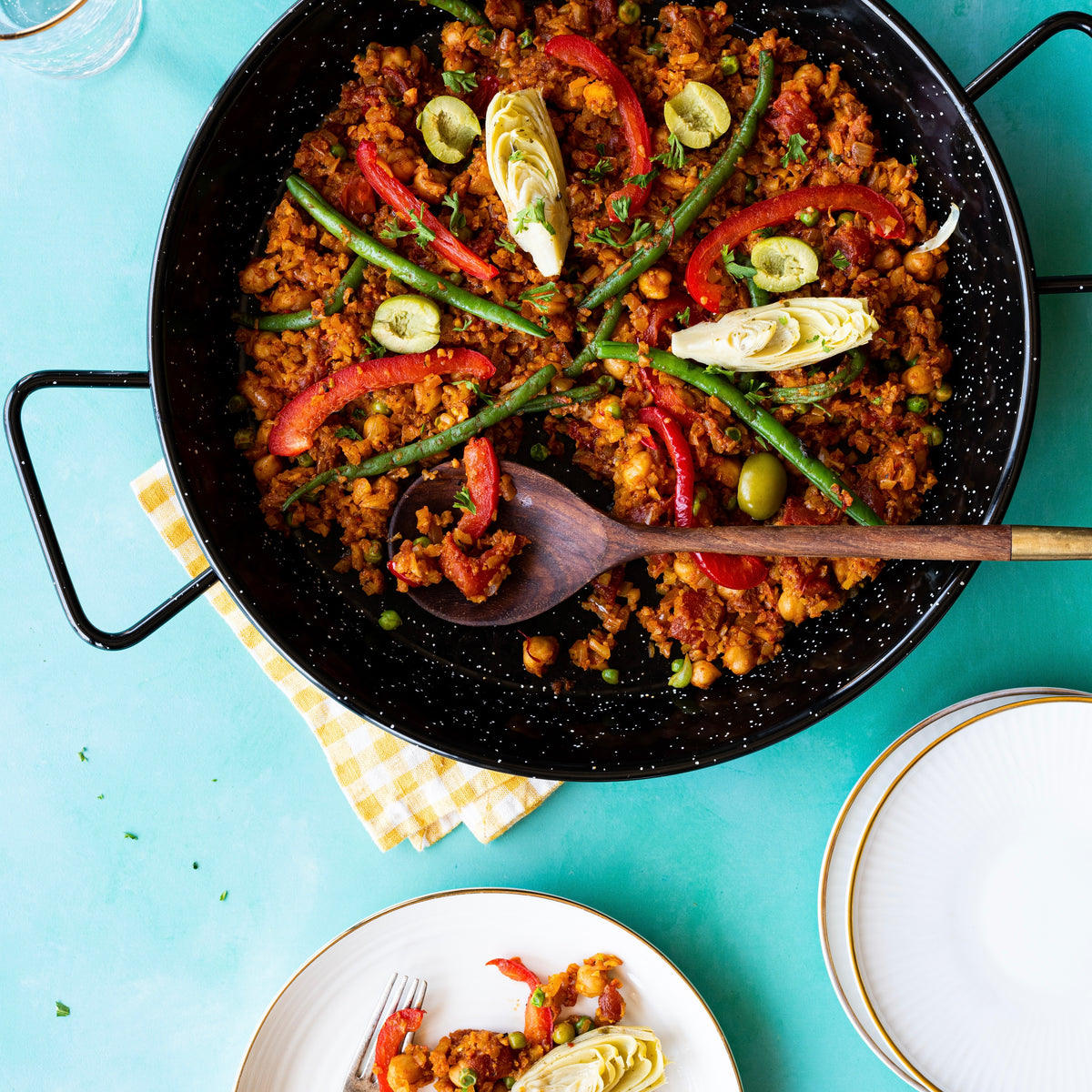 Vegetable Paella – Burlap & Barrel