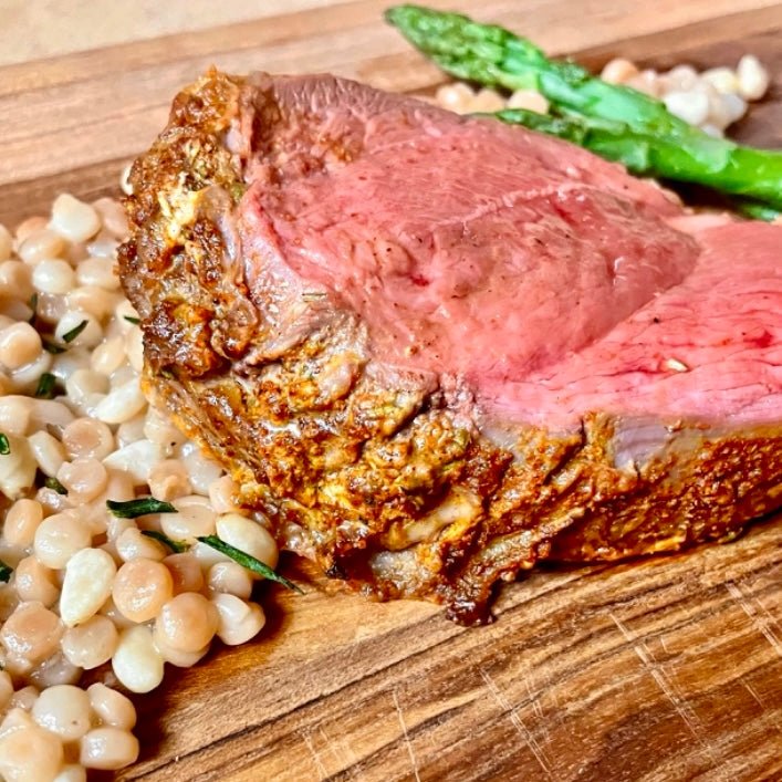 Spiced Leg of Lamb with Nutty Israeli Couscous – Burlap & Barrel