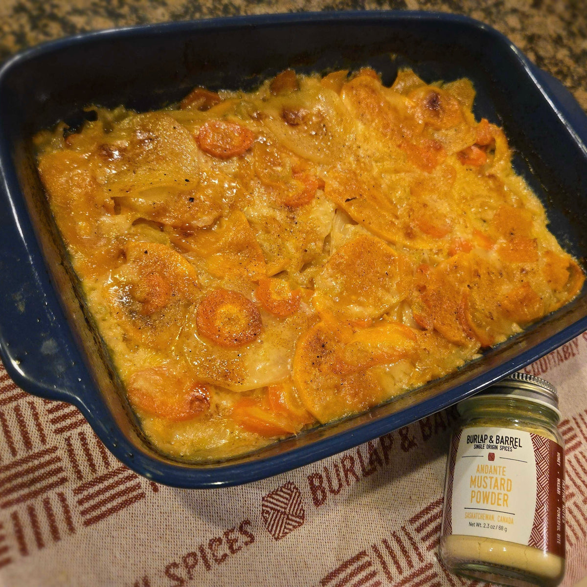 Cheesy, Mustardy Au Gratin Root Vegetables – Burlap & Barrel