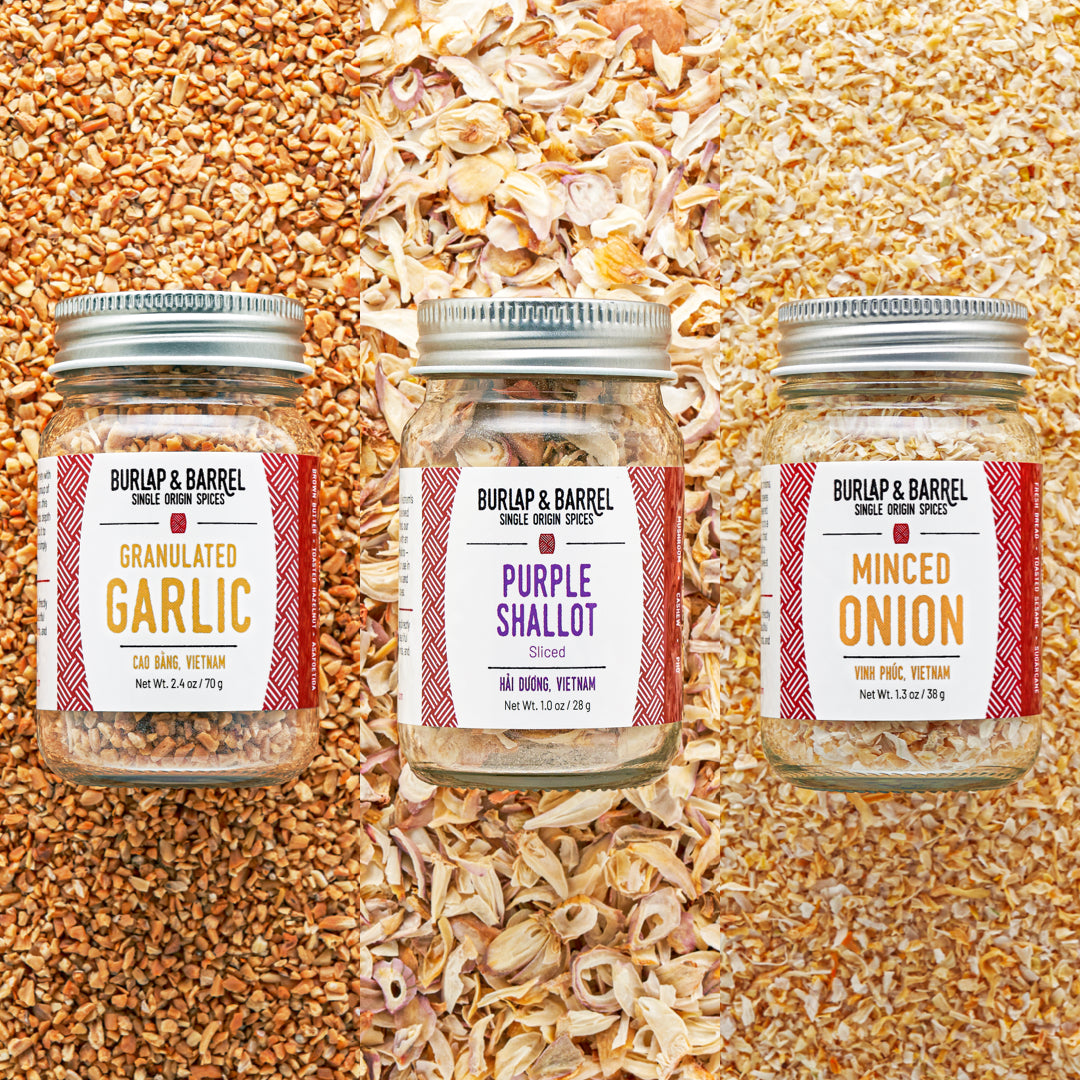Allium Crunch Trio from Burlap & Barrel