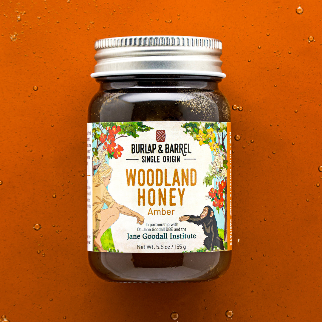 5.5oz Amber Woodland Honey from Burlap & Barrel