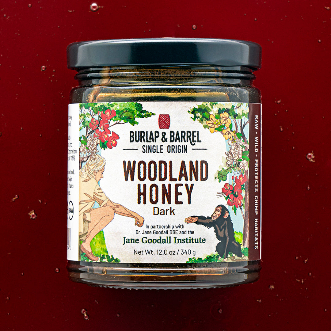 12 oz Dark Woodland Honey from Burlap & Barrel