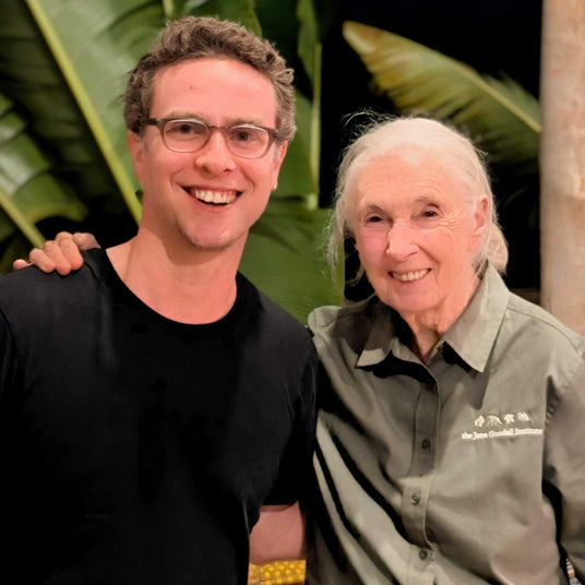 Burlap & Barrel Co-CEO Ethan Frisch with Dr. Jane Goodall