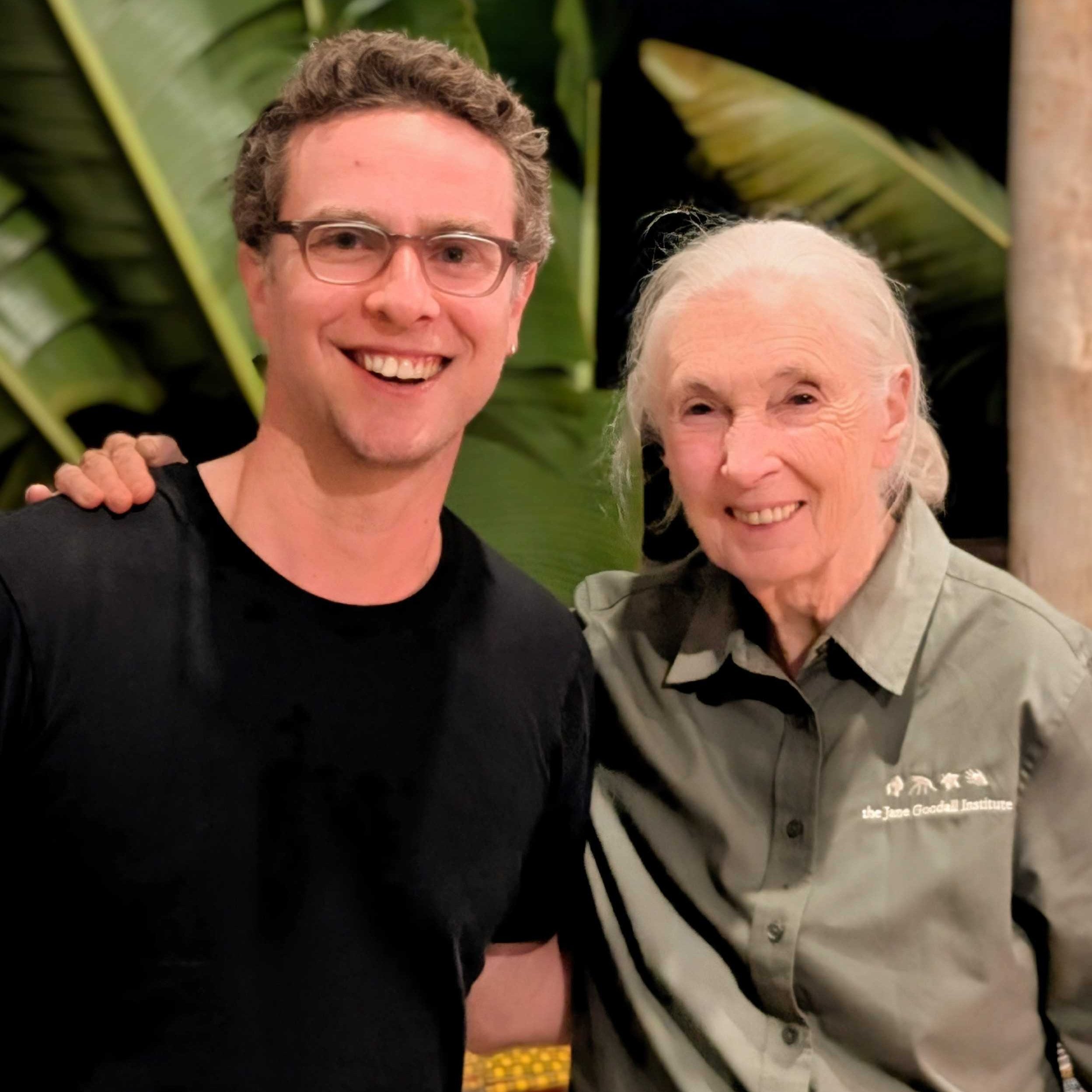 Burlap & Barrel Co-CEO Ethan Frisch with Dr. Jane Goodall