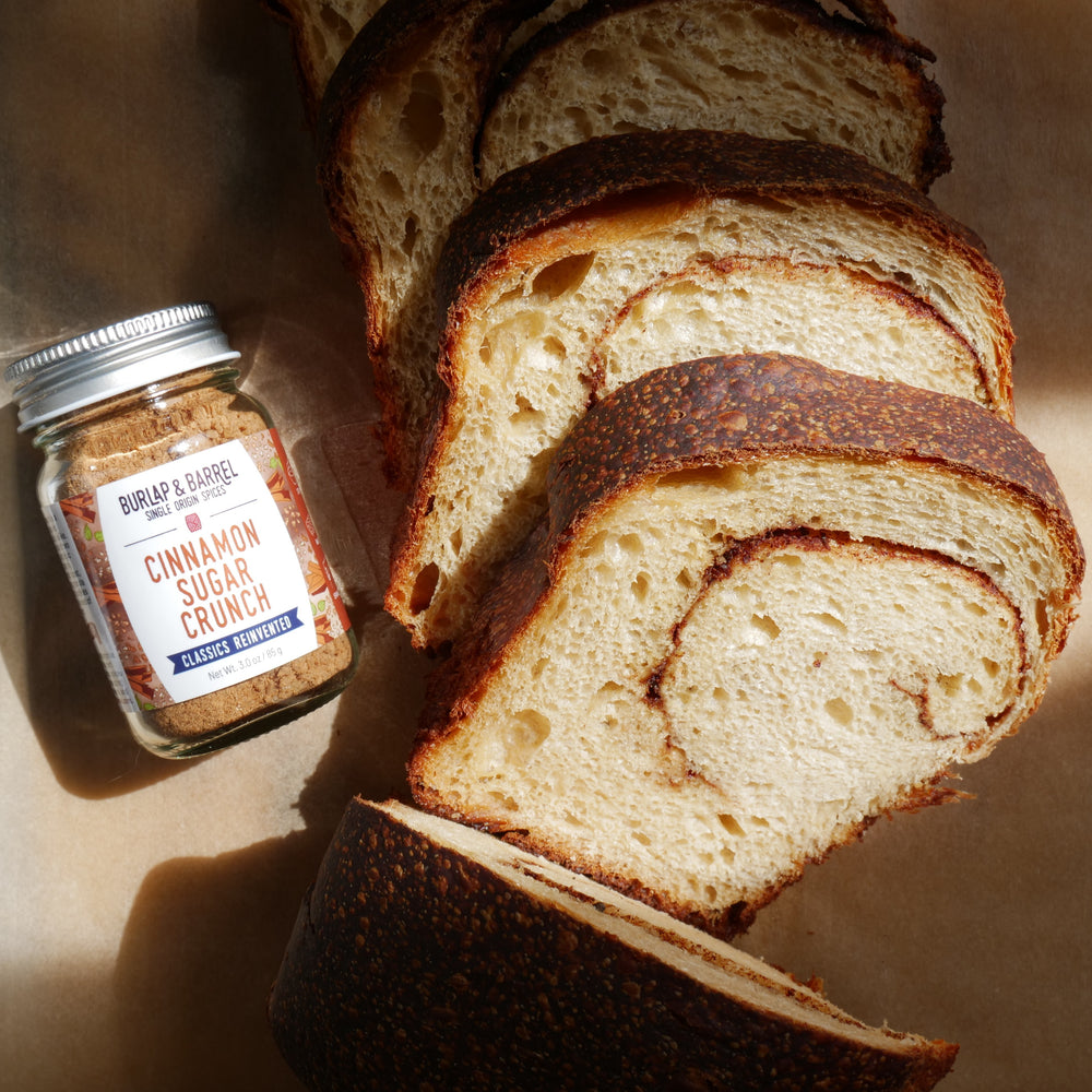 Cinnamon Swirl Bread with Cinnamon Sugar Crunch for Burlap & Barrel