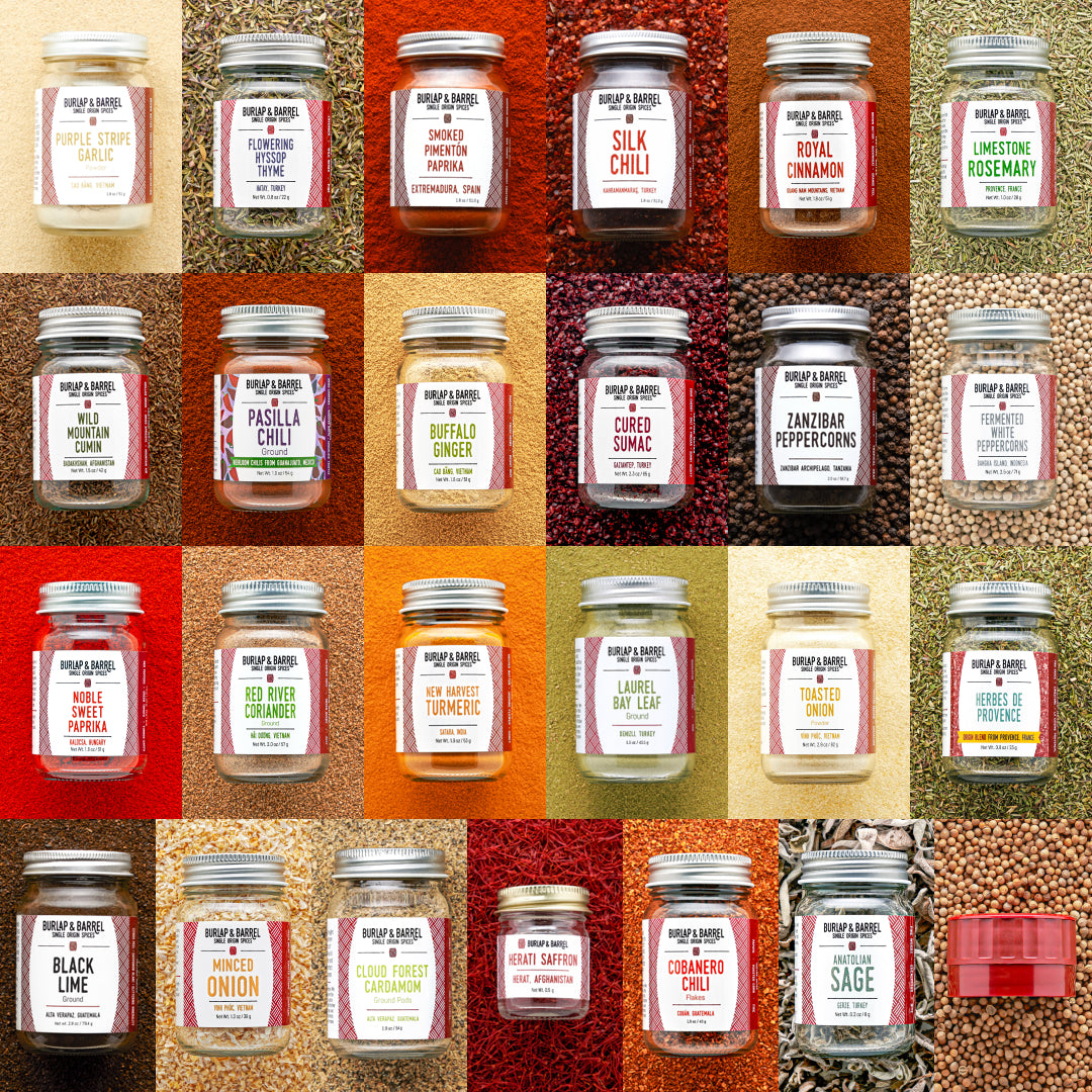 24 Spice Fundamentals Collection from Burlap & Barrel