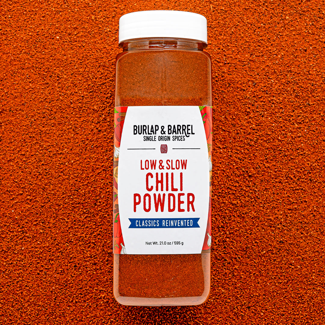 Low_Slow_Chili_Powder foodservice container photo by Burlap & Barrel