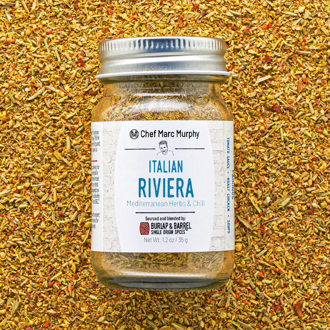 Marc Murphy Italian Riviera Spice Blend with Burlap & Barrel