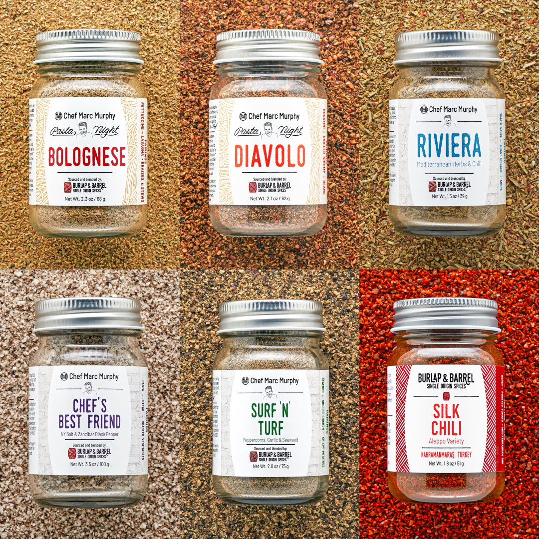 Chef Marc Murphy Spice Blends made with Burlap & Barrel
