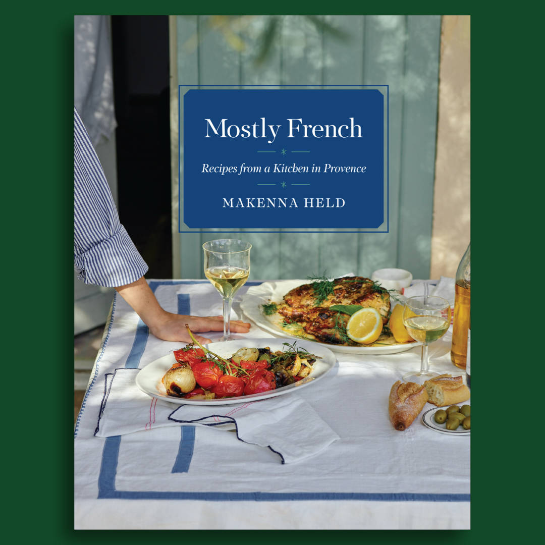 Cover of Mostly French Cookbook by Makenna Held