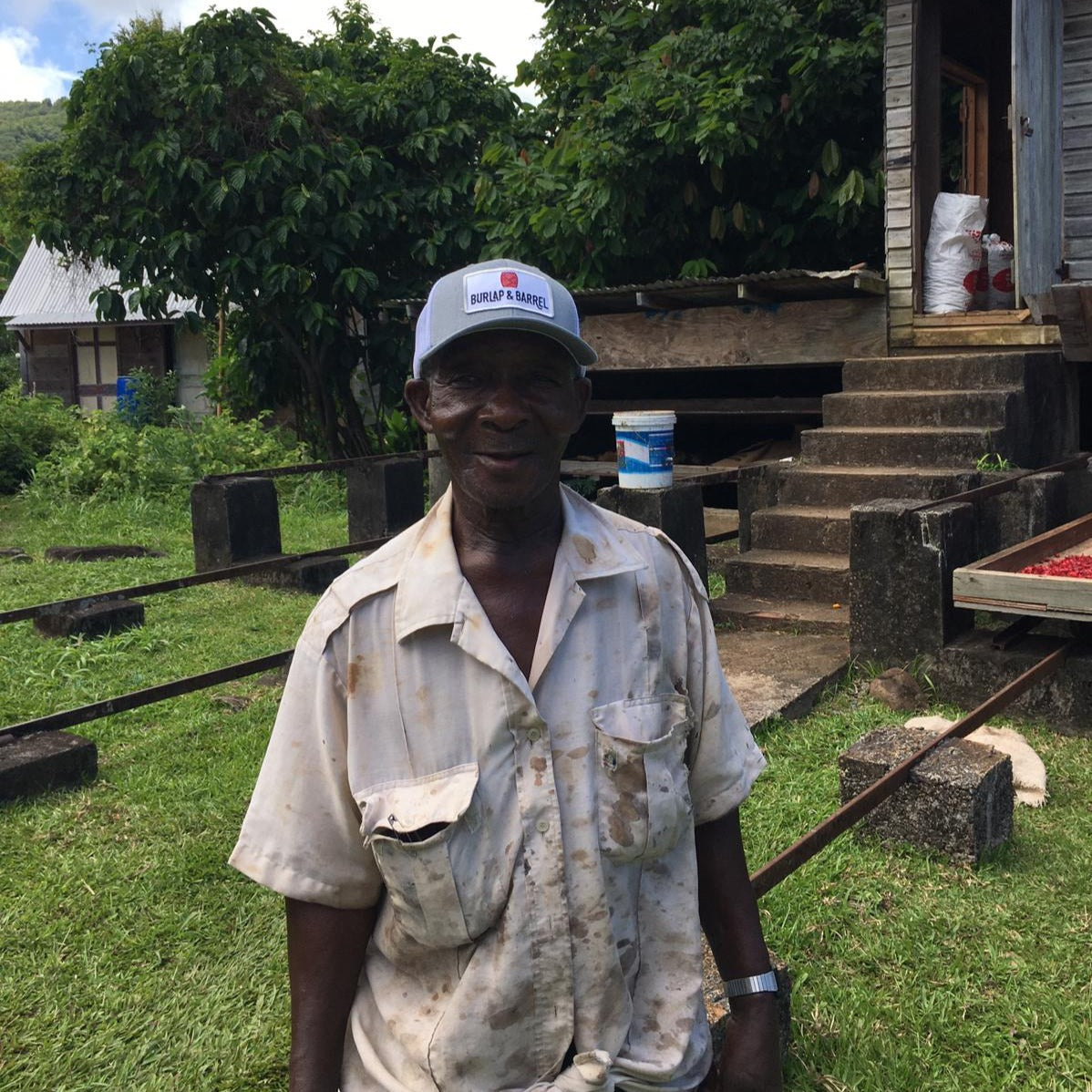 Partner Farmer, Mr. Mark on Grenada Gold Nutmeg Farm from Burlap & Barrel