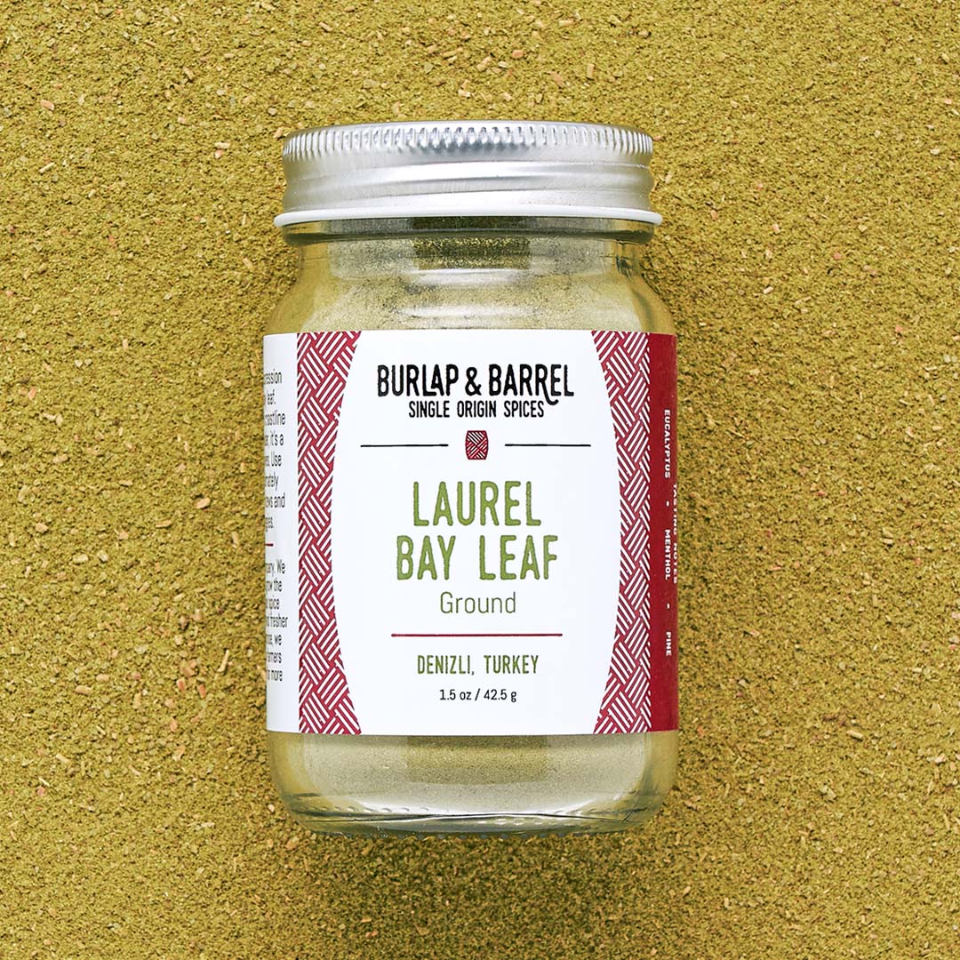 Ground Laurel Bay Leaf by Burlap & Barrel, 1.5 oz, Denizli Turkey