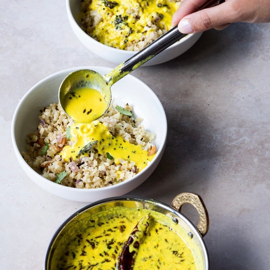 Kadhi with Jeera Rice