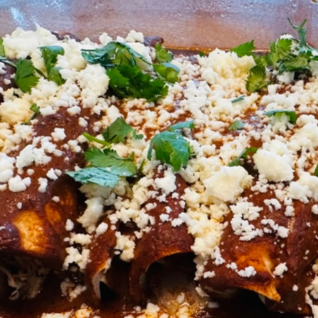 Chicken Enchiladas with Vindaloo Mole