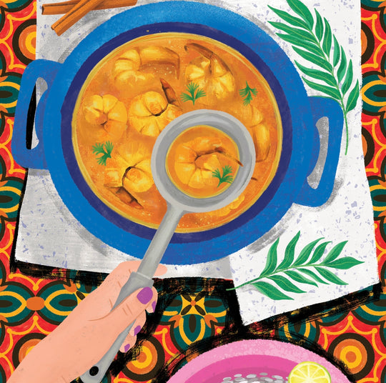 Prawn Curry with Darkened Cinnamon (An˘duru kurun˘du saman˘ga issan kariya)
