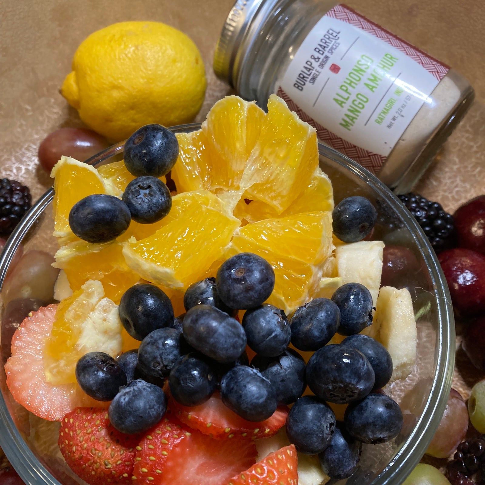 Savory Fruit Salad for 2