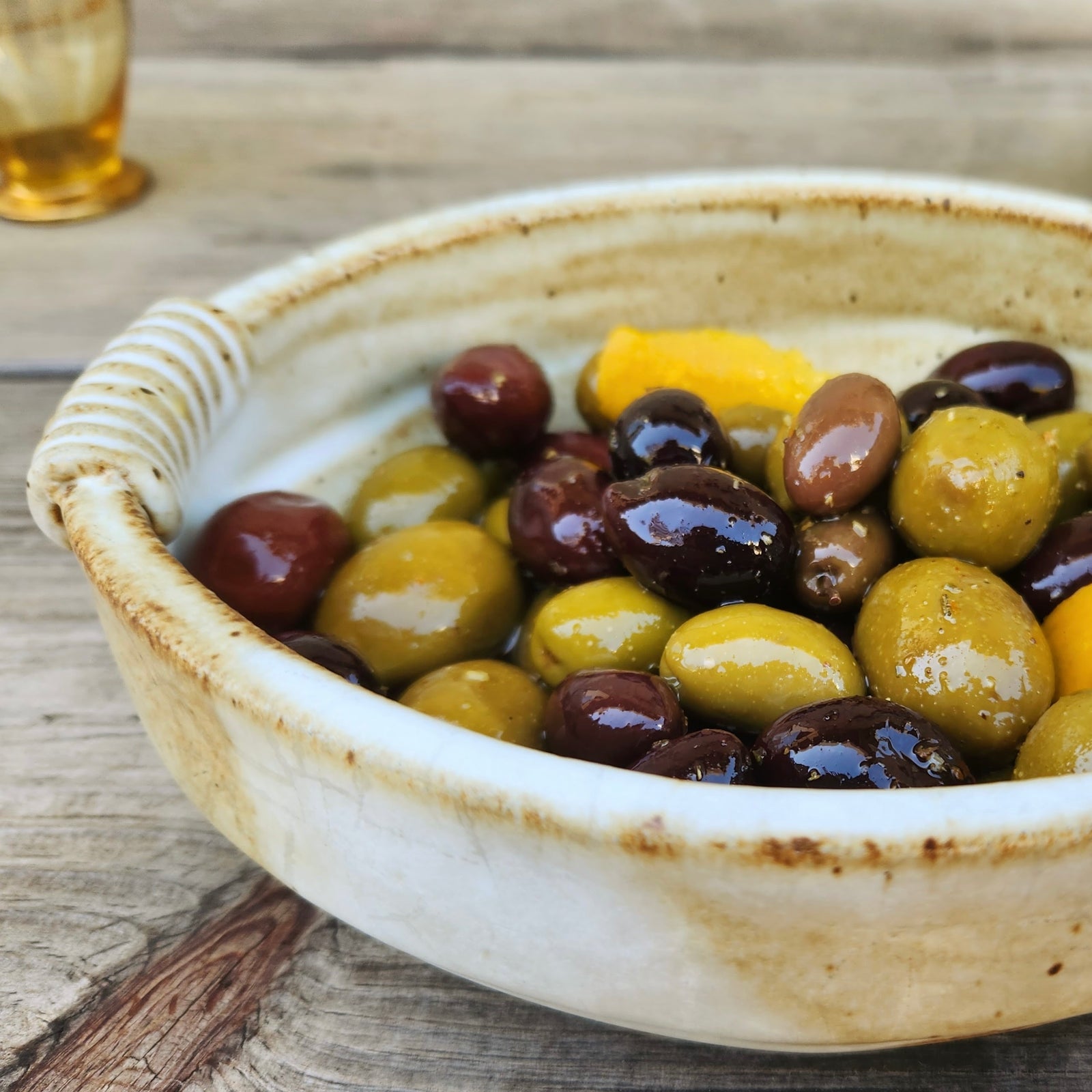 Warm Marinated Olives