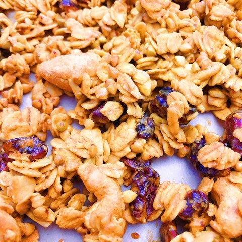 Tahini-Spiced Cranberry Granola