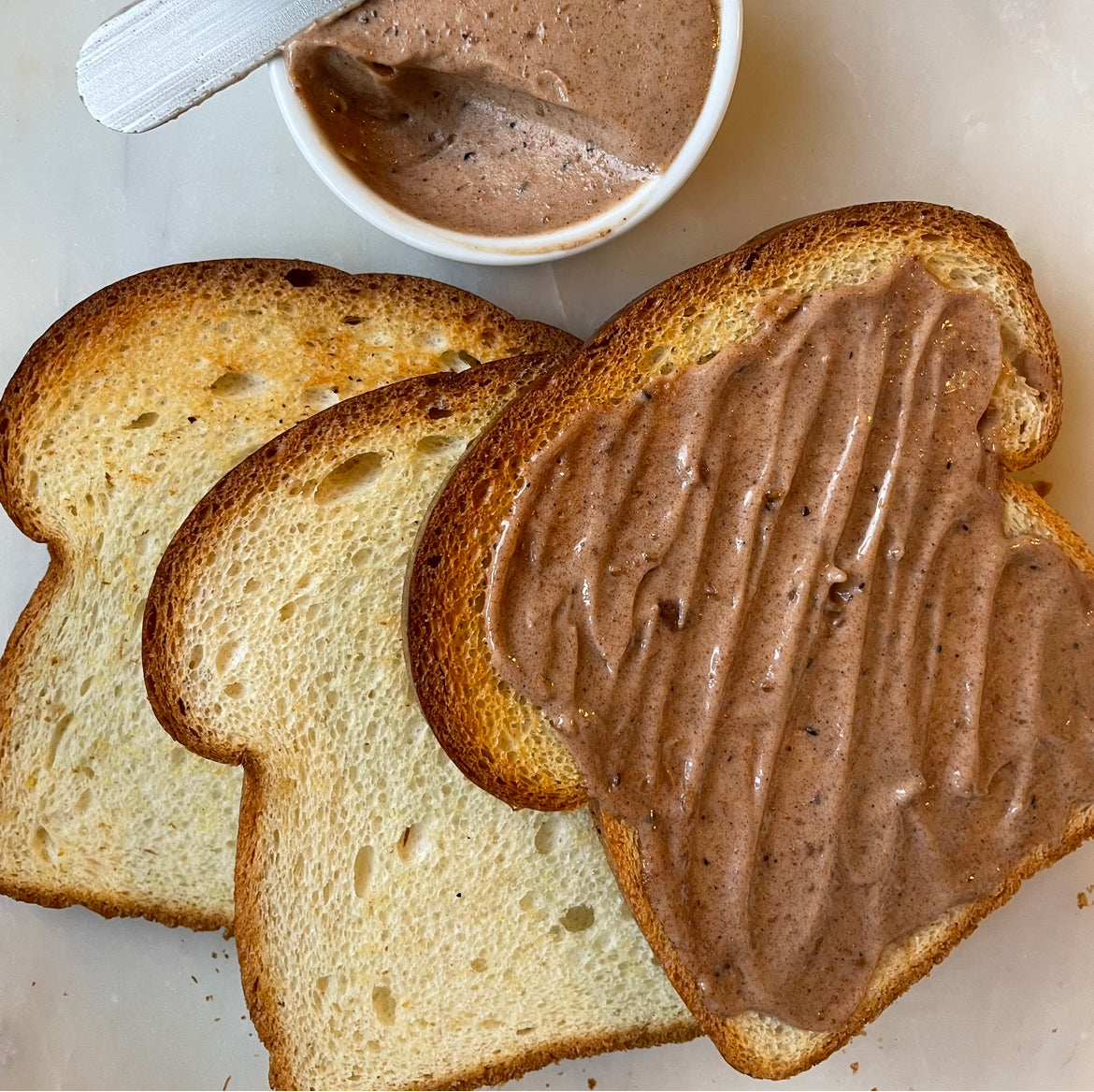 Browned Butter Brownie Brioche Toast