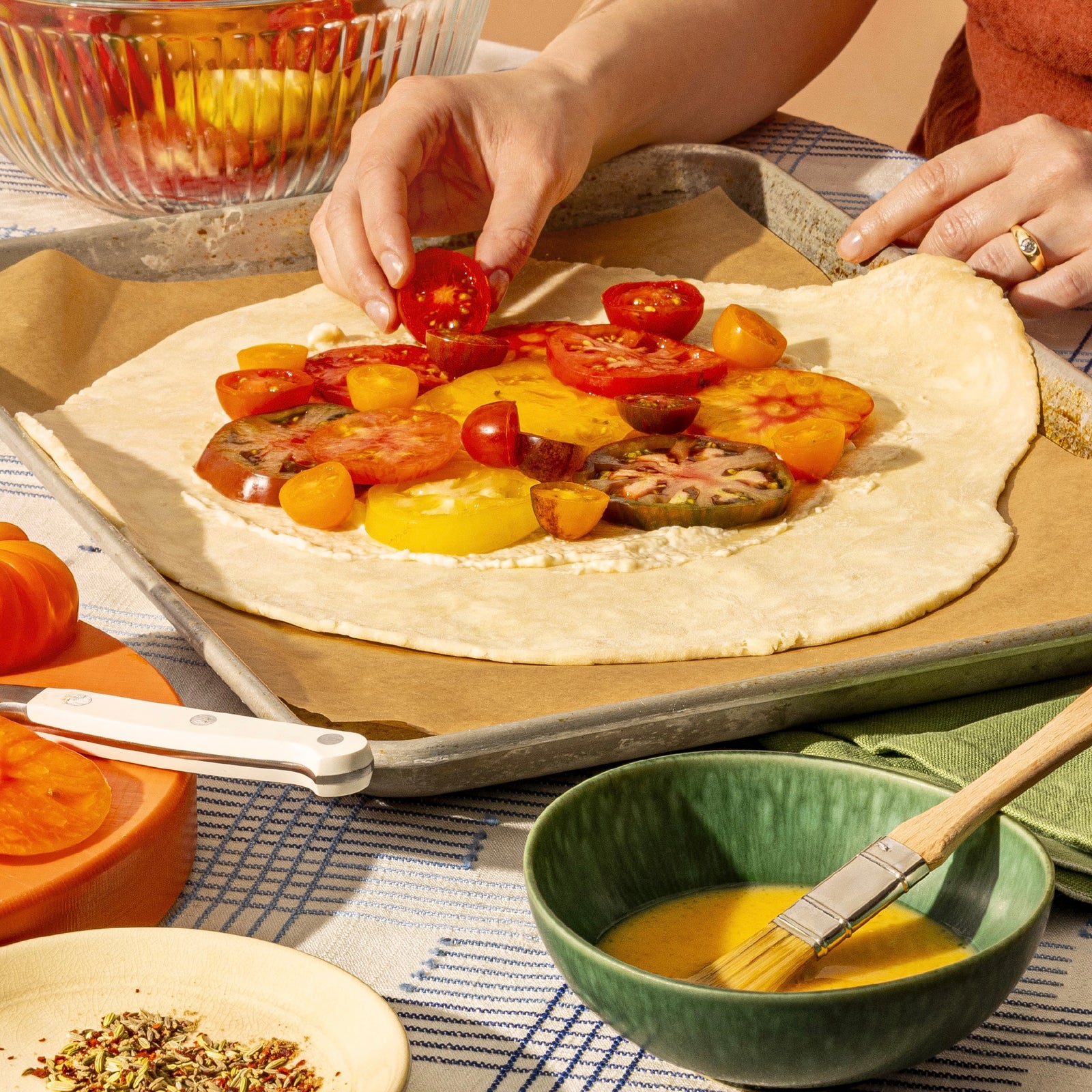 Spice-Dusted Heirloom Tomato Galette