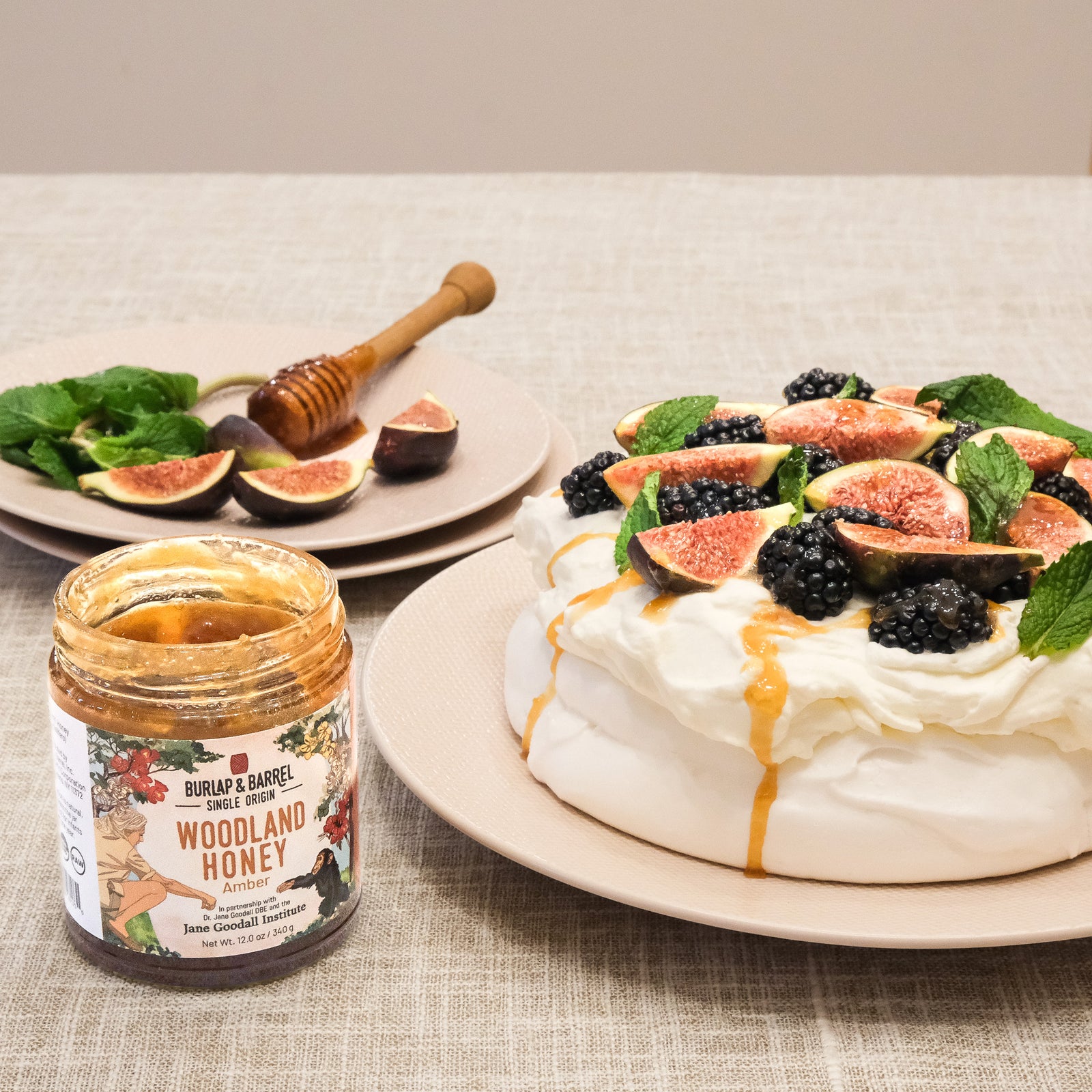 Pavlova with Cardamom Coconut Whipped Cream