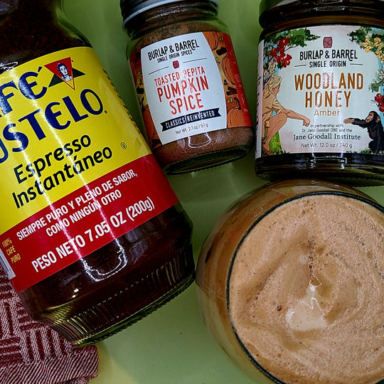 Whipped Honey “Punkin” Spice Dalgona Coffee