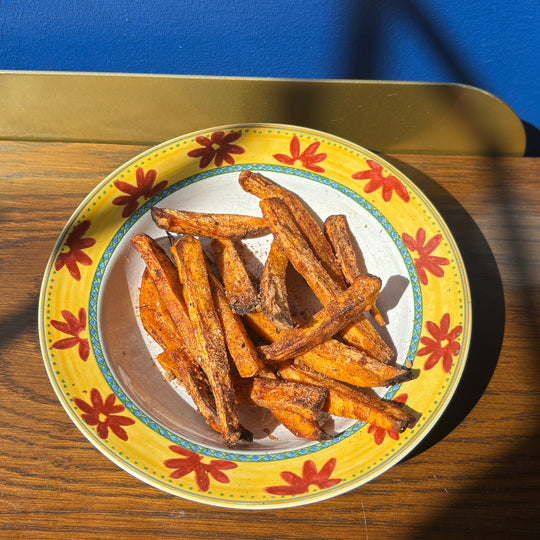 Air Fryer Cinnamon Sugar Crunch Sweet Potato Fries