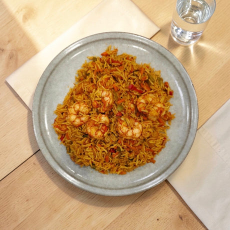 Spicy Shrimp Stir-Fry Rice (Berbere Edition)
