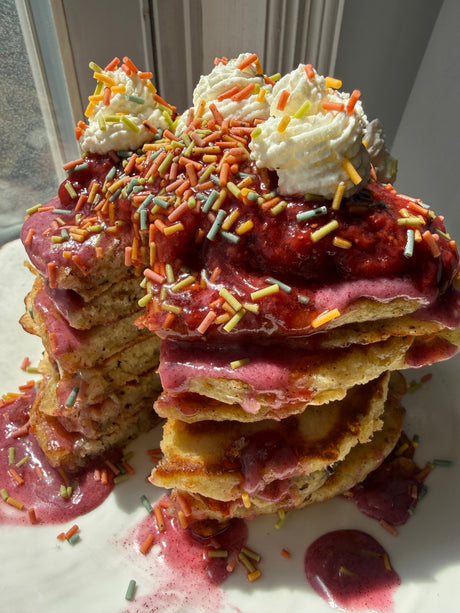 Very Vanilla Sprinkle Pancakes