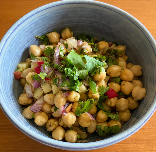 Chickpea and Apple Chaat