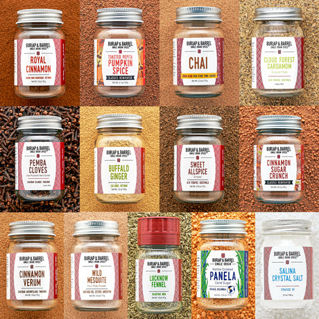 Burlap & Barrel baking collection 12 spice set.