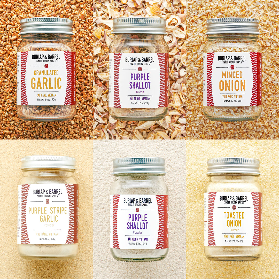 All the Alliums 6-spice set from Burlap & Barrel