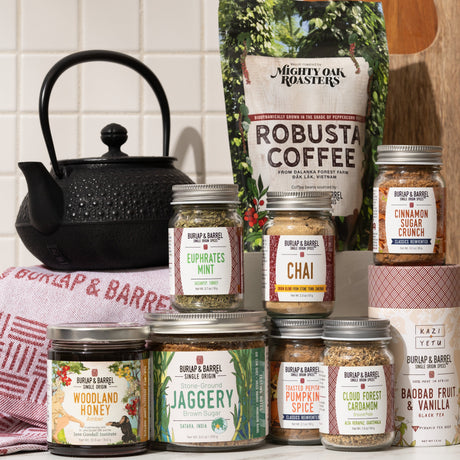 Breakfast Club and Tea Time gift bundle from Burlap & Barrel