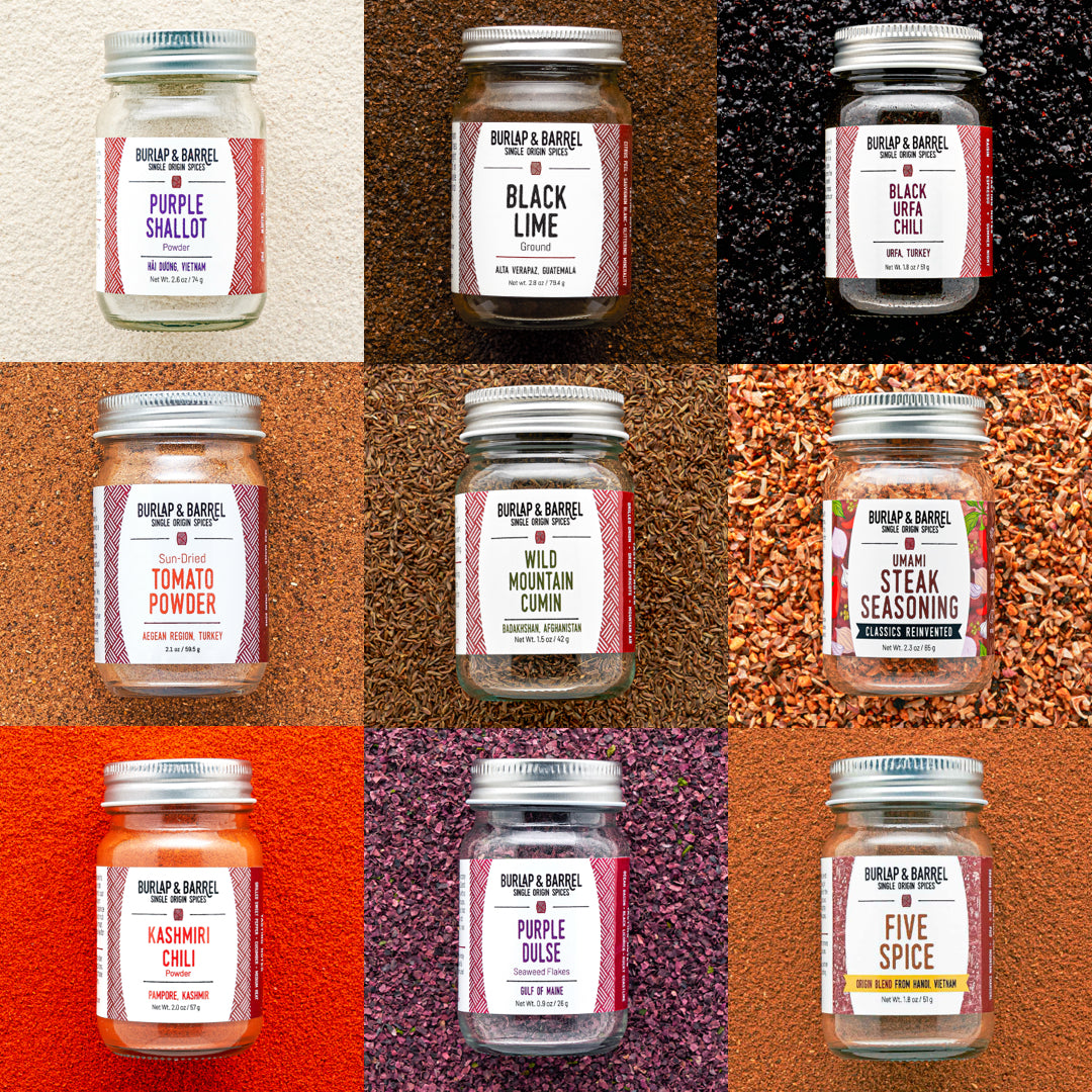9 spice Chef's Collection from Burlap & Barrel