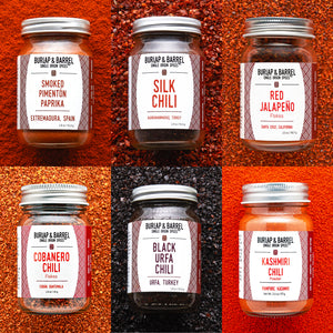6 pack chili collection from Burlap & Barrel