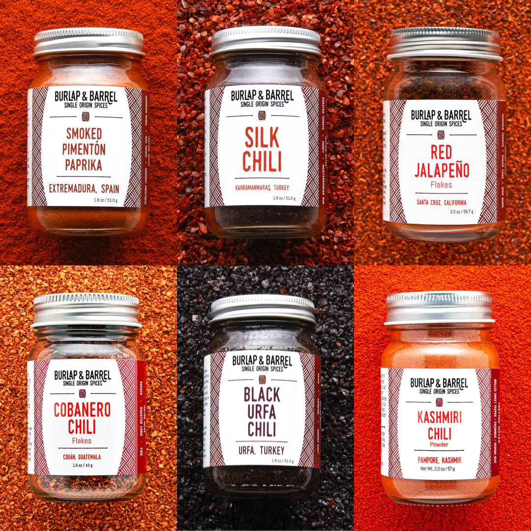 6 pack chili collection from Burlap & Barrel