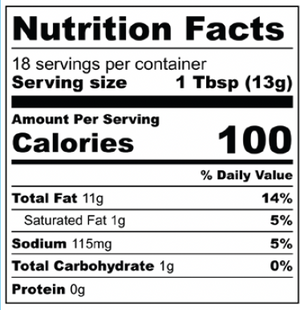 Chili crisp nutritional information