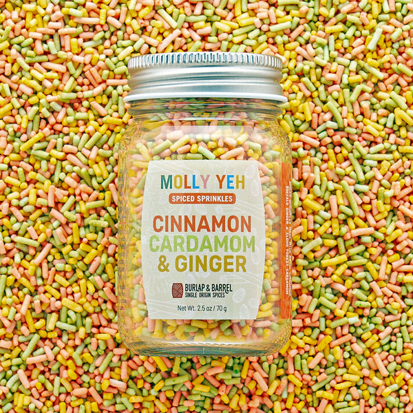 Cinnamon, Cardamom & Ginger Sprinkles - 2.5 oz glass jar