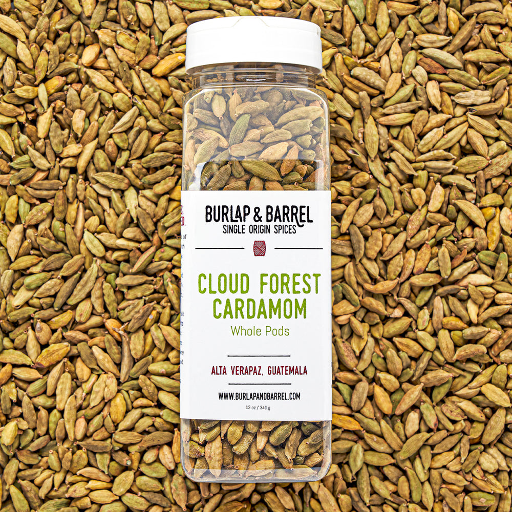 12 oz foodservice container of whole cloud forest cardamom