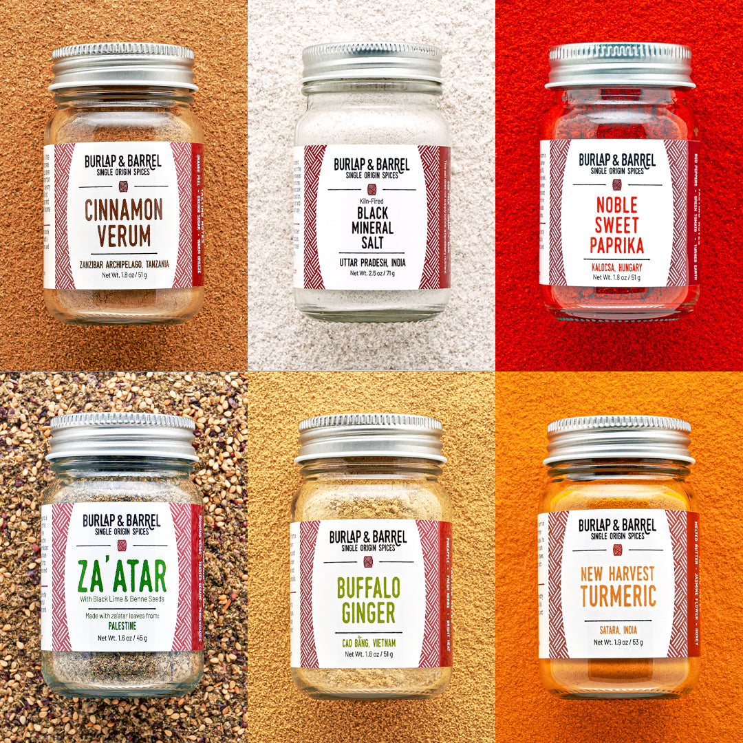 Food Revolution Network Spice Collection with Burlap & Barrel