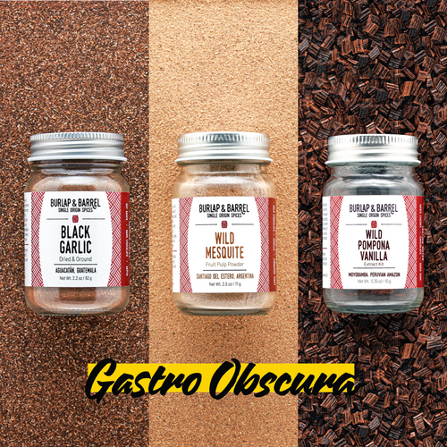 Black Garlic, Wild Mesquite and Wild Pompona Vanilla extract kit 
