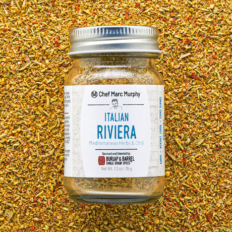 Marc Murphy Italian Riviera Spice Blend with Burlap & Barrel