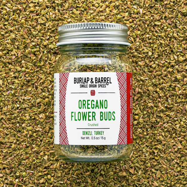 Oregano Flower Buds Crushed Jar by Burlap & Barrel