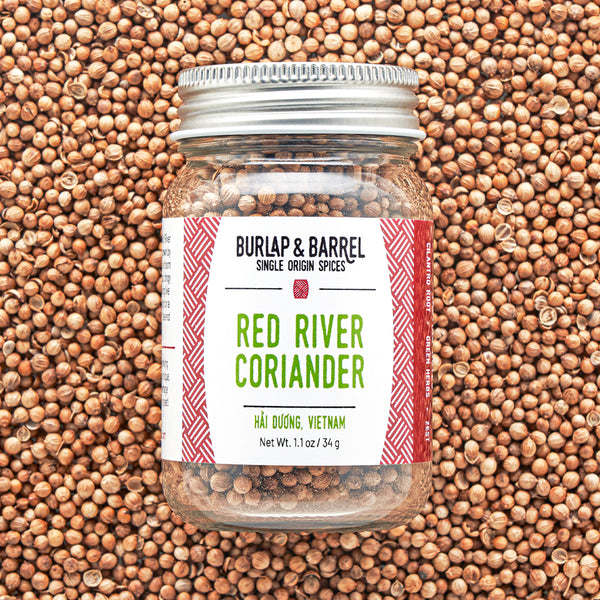 Whole Red River Coriander from Burlap & Barrel
