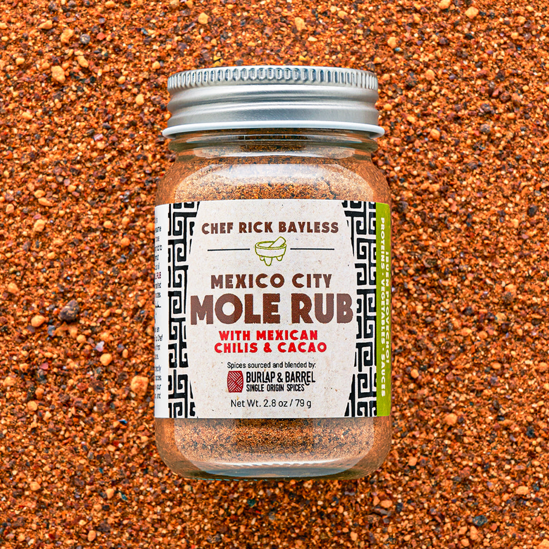 Mexico City Mole Rub by Chef Rick Bayless and Burlap & Barre;
