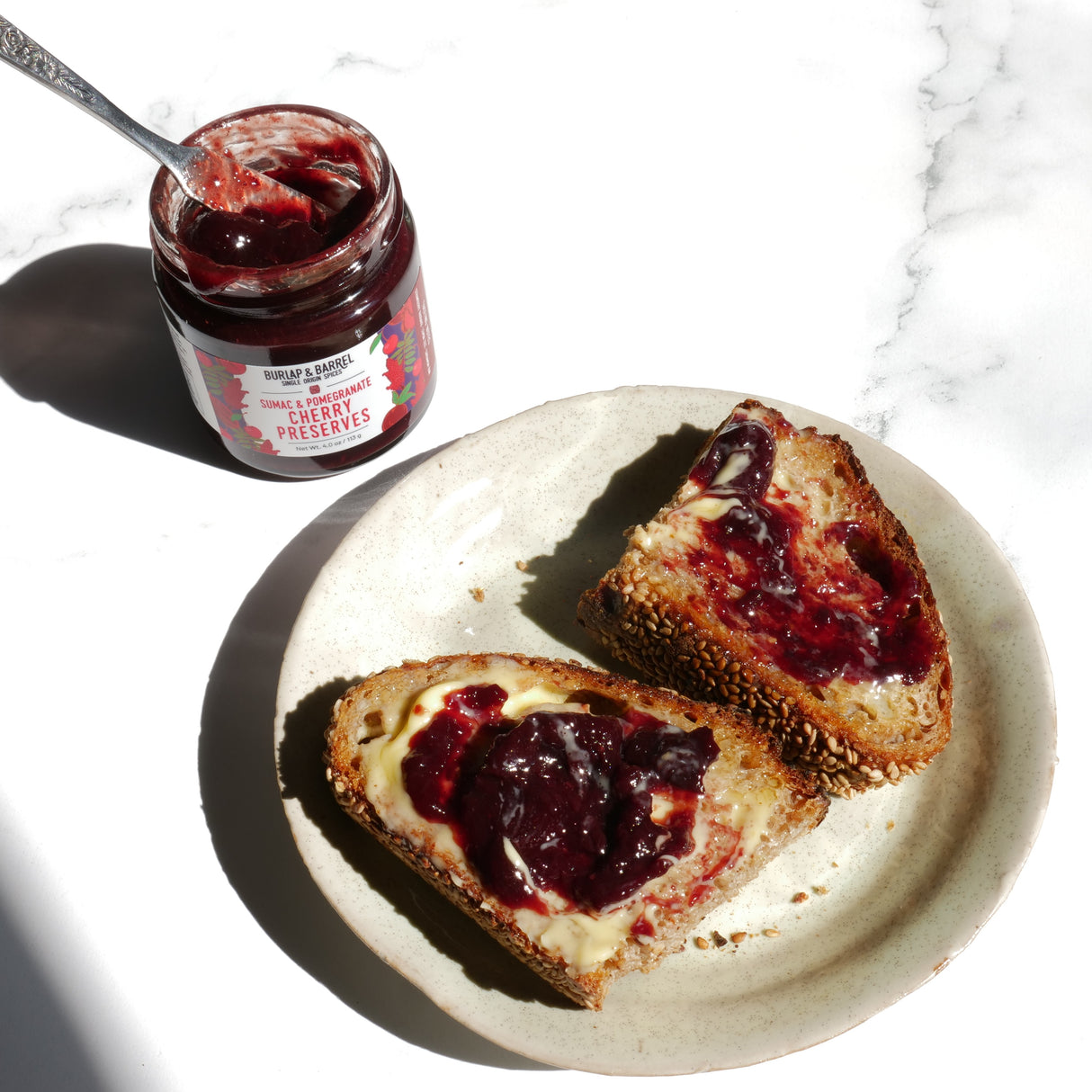 Sumac Pomegranate Cherry Preserves