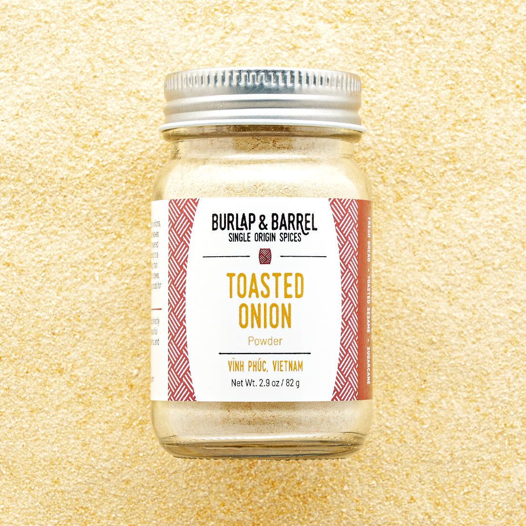 Toasted Onion Powder - 2.9 oz glass jar