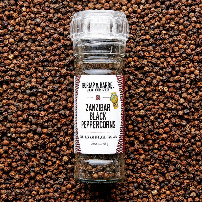 Zanzibar Black Peppercorns - Burlap & Barrel