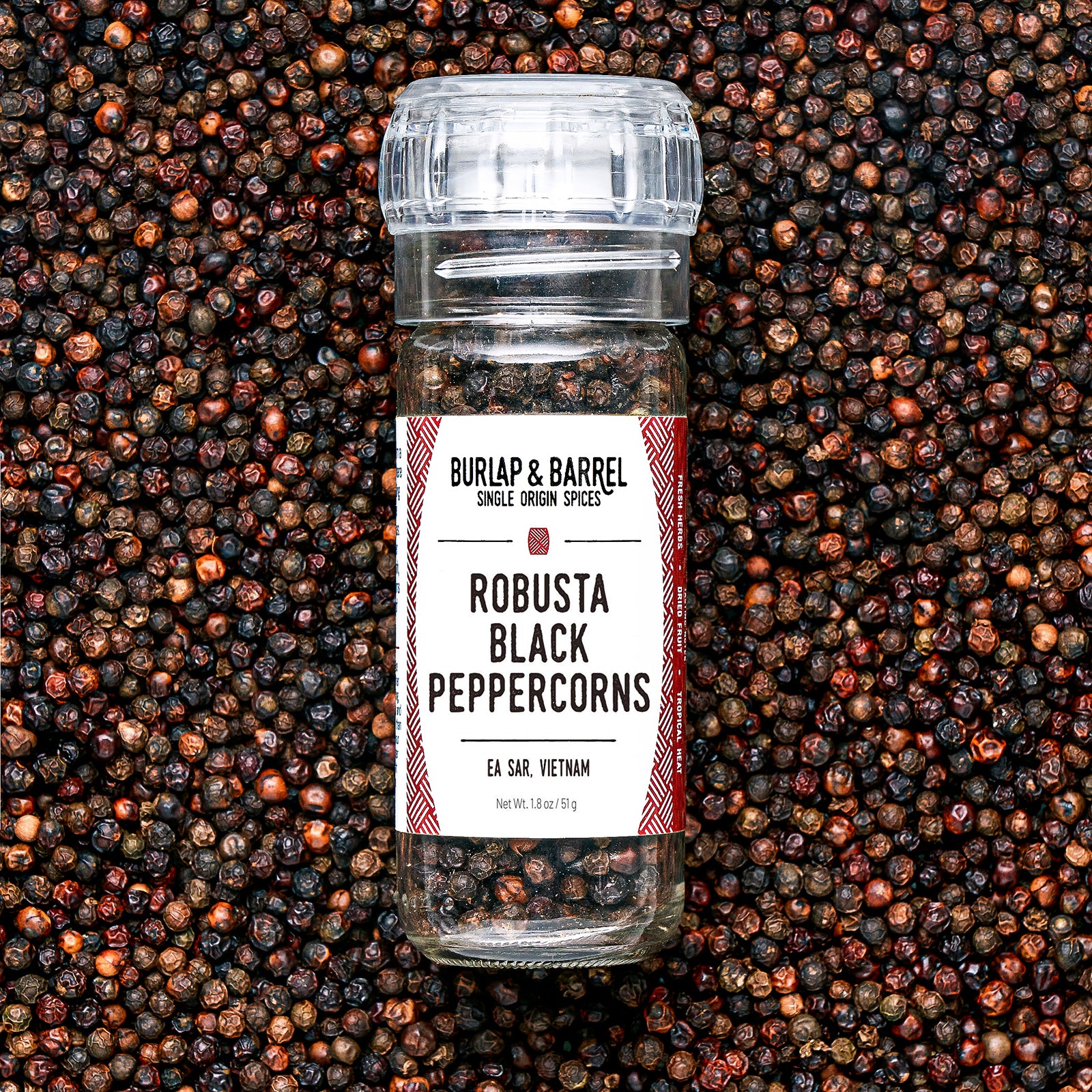 Robusta Black Peppercorns - Burlap & Barrel